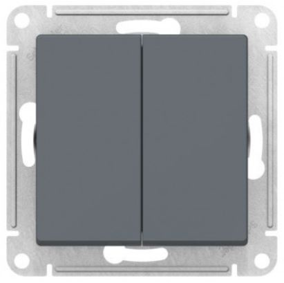 Изображение товара Двухклавишный переключатель Systeme Electric AtlasDesign 250 В 10 А