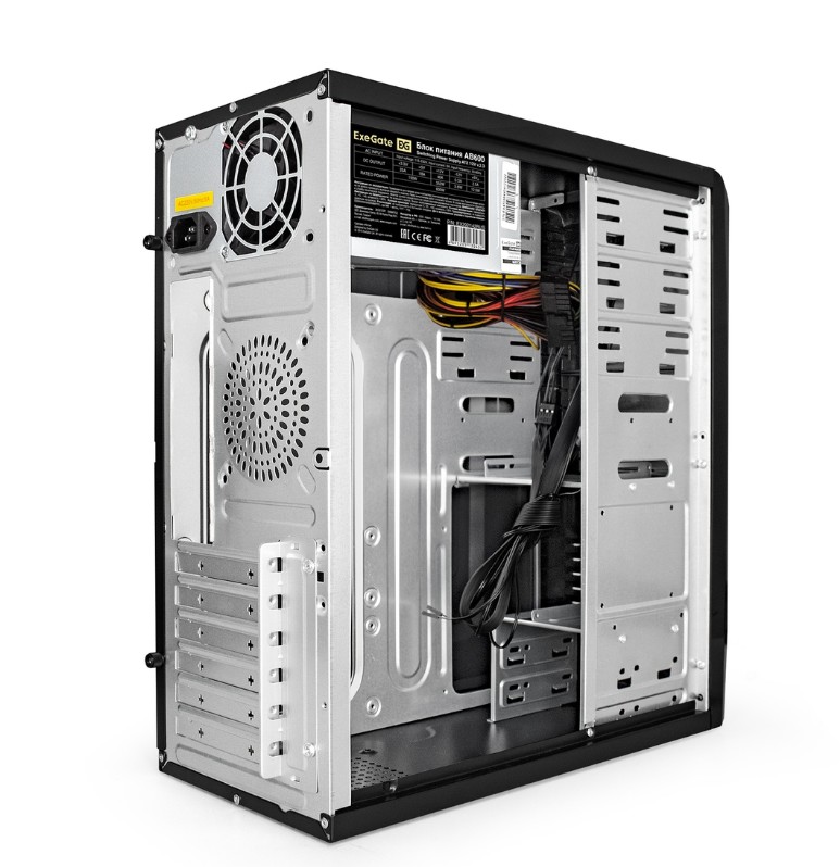 

Корпус ATX Exegate CP-606U-AB600 EX292999RUS черный, 600W, USB2.0, USB3.0, аудио, CP-606U-AB600