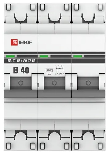 фото Автоматический выключатель  EKF mcb4763-3-40B-pro в Волгограде