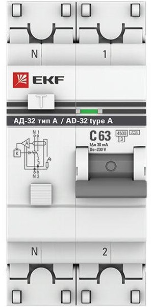 фото Автомат дифференциальный EKF DA32-63-30-a-pro в Уфе