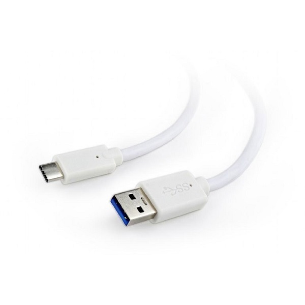 

Кабель интерфейсный USB 3.0 Cablexpert CCP-USB3-AMCM-6-W / TypeC белого цвета, 1,8 м, CCP-USB3-AMCM-6-W