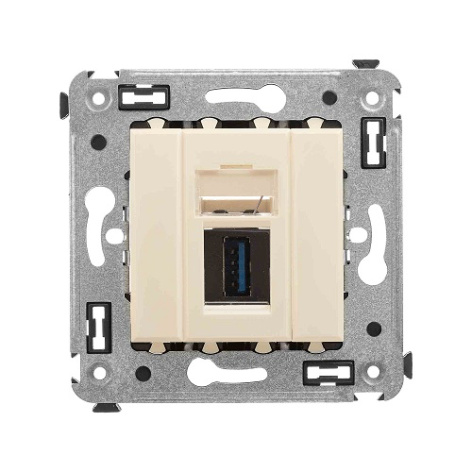 Изображение товара USB 3.0 информационная розетка DKC 4405303 внутренняя для проекторов и мониторов