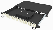 фото Кросс оптический стоечный TopLAN КРСв-Top-1U-96LC/U-OM2-BK