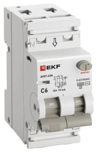 фото Автомат дифференциальный EKF D63N26E6C10 в Челябинске
