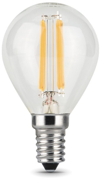

Лампа светодиодная Gauss 105801207-S LED Filament Шар E14 7W 580lm 4100K step dimmable, 105801207-S