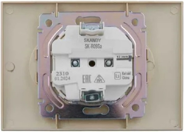 фото Розетка двухместная без заземления в сборе IEK SK-R23-10-K98-F в Ростове-на-Дону