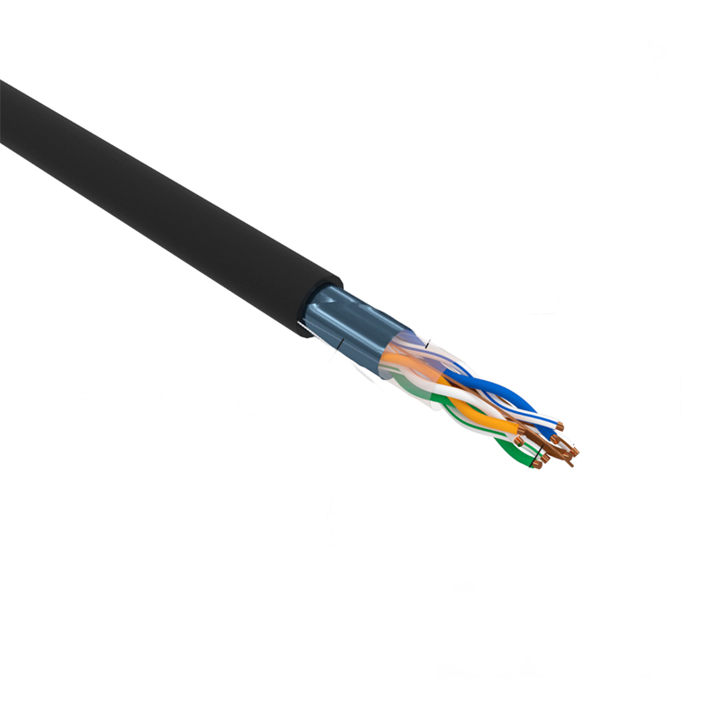 

Кабель витая пара F/UTP 5e кат. 4 пары Rexant 01-0165 ZH нг(А)-HF, 4PR, 24AWG, OUTDOOR, SOLID, черный, 305м, 01-0165