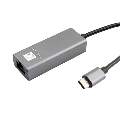 

Кабель-адаптер 5bites UA2C-45-16BK USB3.1/RJ45 100MB/AL/grey, UA2C-45-16BK