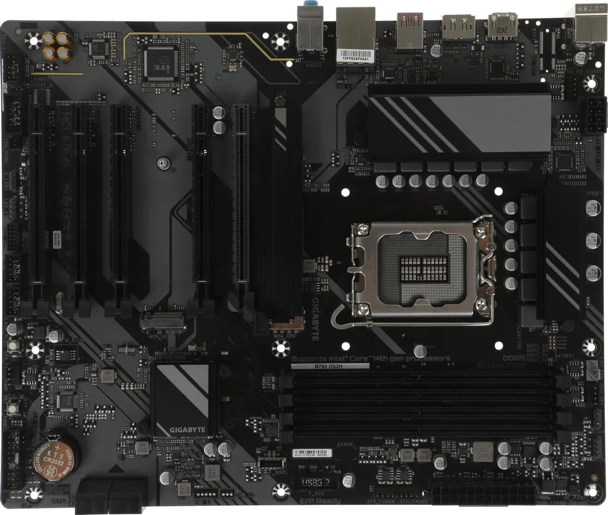 

Материнская плата ATX GIGABYTE B760 DS3H (LGA1700, B760, 4*DDR5 (7600), 4*SATA, PCIe, M.2, USB 3.2, USB 2.0, Type-C, DP, HDMI), B760 DS3H