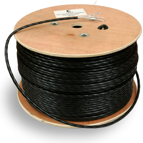 фото Кабель витая пара U/FTP 6a кат. 4 пары Cabeus STP-4P-Cat.6a-SOLID-OUT-LSZH-UV в Уфе