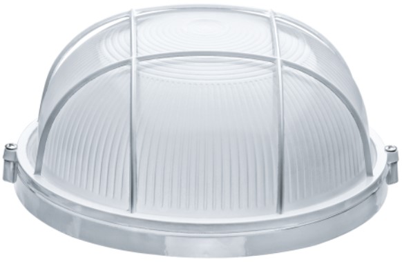

Светильник Navigator NBL-R2-60-E27/WH IP54, с решеткой, 60Вт, 230В, Е27, 175х85мм, белый (94803), NBL-R2-60-E27/WH