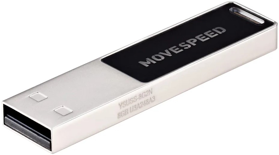 

Накопитель USB 2.0 8GB Move Speed YSUSS-8G2N YSUSS металл серебро (с подсветкой), YSUSS-8G2N