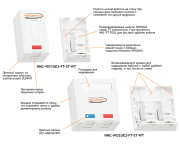 фото Компьютерная розетка NikoMax NMC-WO2UE2-FT-ST-WT
