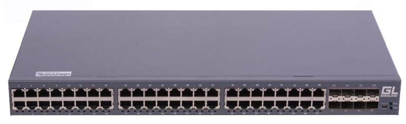 

Коммутатор управляемый GIGALINK GL-SW-G204-56TC L2, 48 портов 10/100/1000 BaseT, 8 SFP+ 10G, 1 Mini usb Console port. 1U 19", 220V, GL-SW-G204-56TC