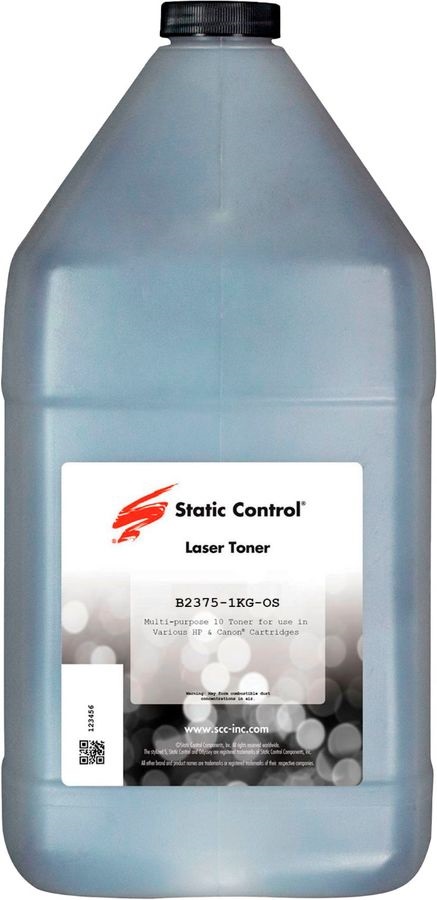 

Тонер Static Control B2375-1KG-OS черный флакон 1000гр. для принтера Brother HL-2375, B2375-1KG-OS