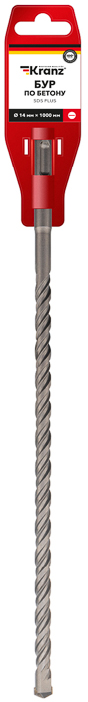 

Бур KRANZ KR-91-0088 по бетону 14x1000x940 мм SDS PLUS, KR-91-0088