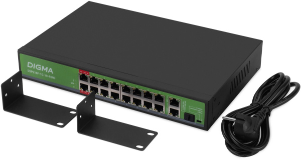 фото Коммутатор неуправляемый Digma DSP216F-1G-1C-R300 в Уфе