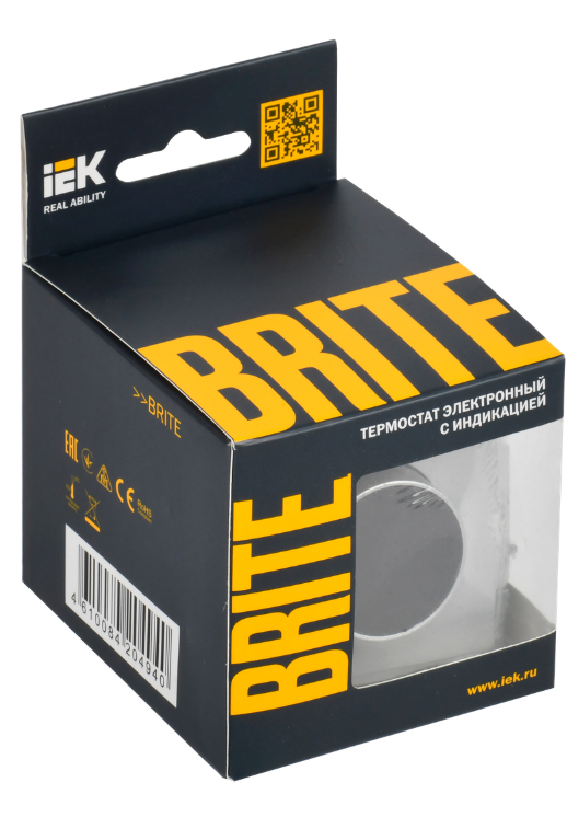 

Термостат электронный IEK BR-RT11-K47 BRITE с индикацией ТС10-1-БрА Алюминевый, BR-RT11-K47