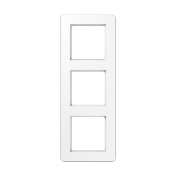 

Рамка Jung AF583BFWW 3-ая для вертикальной и горизонтальной установки A Flow белый, AF583BFWW