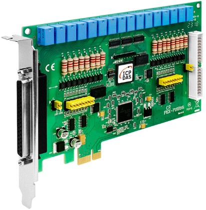 

Плата ICP DAS PEX-P16R16I CR PCI Express X 1, 16-channel Isolated Digital Input, 16-channel Relay Output Includes one, PEX-P16R16I CR