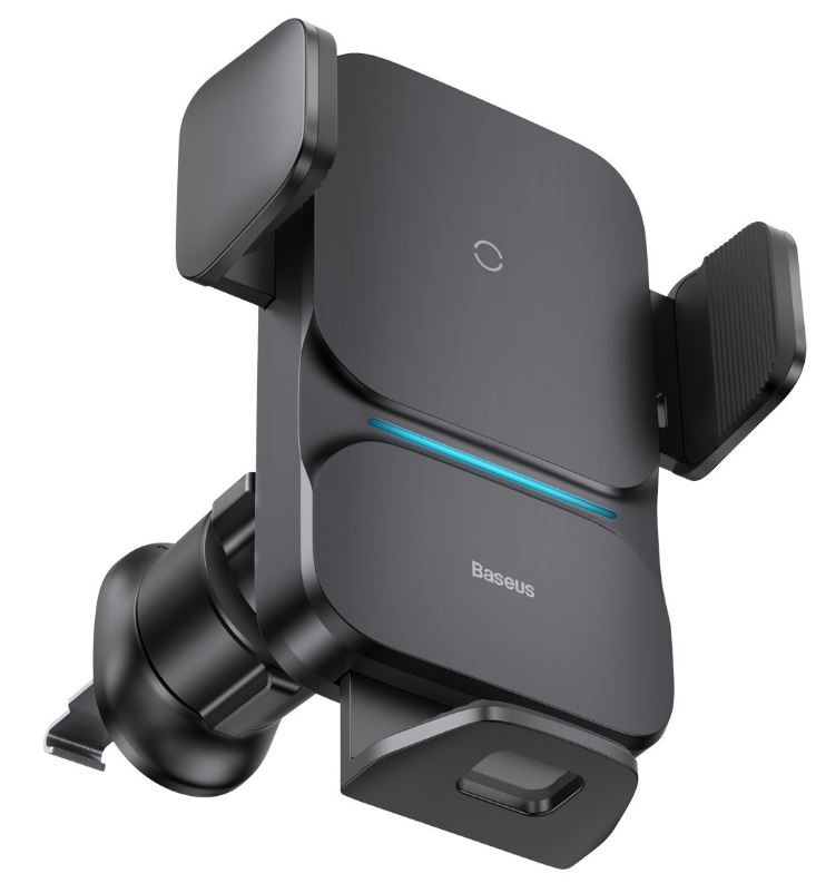

Держатель Baseus CGZX000001 автомобильный с беспроводной зарядкой Wisdom Auto Alignment Car Mount Wireless Charger 15W (крепление в воздуховод) Black, CGZX000001