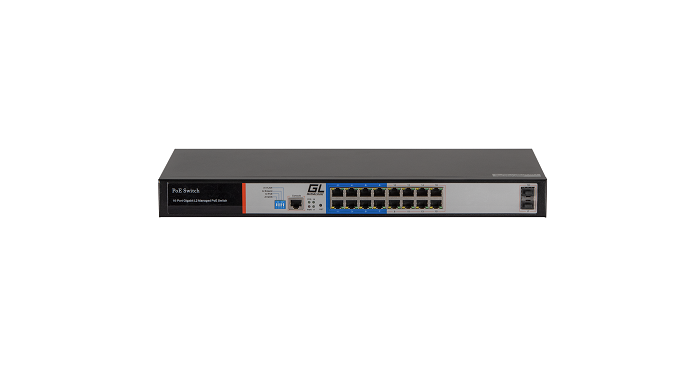 

Коммутатор GIGALINK GL-SW-G205-16P 16 PoE (802.3af/at) портов 10/100/1000Мбит/с 8 до 250 м cat.6, 2*SFP 1000Мбит/с, 250Вт, GL-SW-G205-16P
