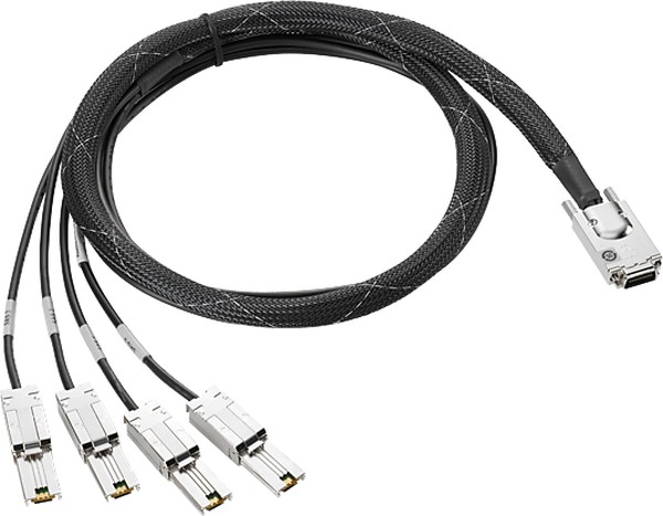 

Кабель HPE K2Q99A Mini SAS High Density to Dual 2-lane Mini SAS High Density External Fanout 1 Meter, K2Q99A