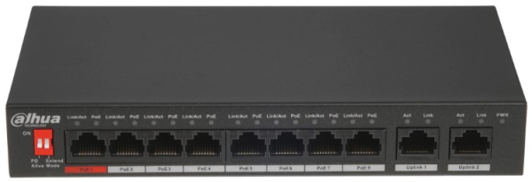 фото Коммутатор PoE Dahua DH-PFS3010-8ET-96 (УЦЕНЕННЫЙ) в Уфе
