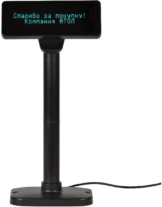 

Дисплей покупателя АТОЛ 40924 PD-2800 USB, черный, зеленый светофильтр, 40924