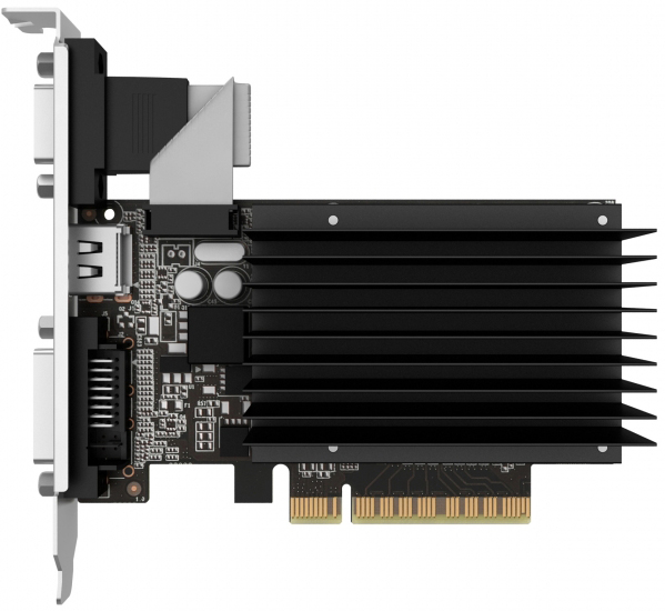 

Видеокарта PCI-E Palit GeForce GT 710 (NEAT7100HD46-2080H) 2GB GDDR3 64bit 28nm 954/1600MHz DVI-D(HDCP)/HDMI/VGA RTL, GeForce GT 710 (NEAT7100HD46-2080H)