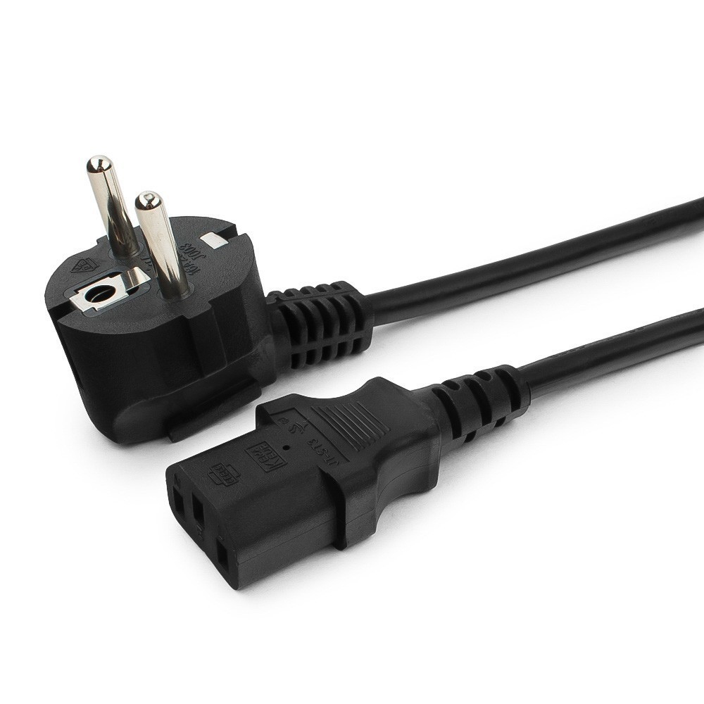 

Кабель питания Cabeus PC-186-VDE-1.0-3M компьютера (Schuko+C13) (3x1.0), 3 м, PC-186-VDE-1.0-3M