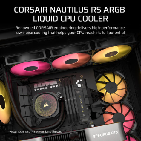 фото Система охлаждения жидкостная Corsair NAUTILUS 240 ARGB