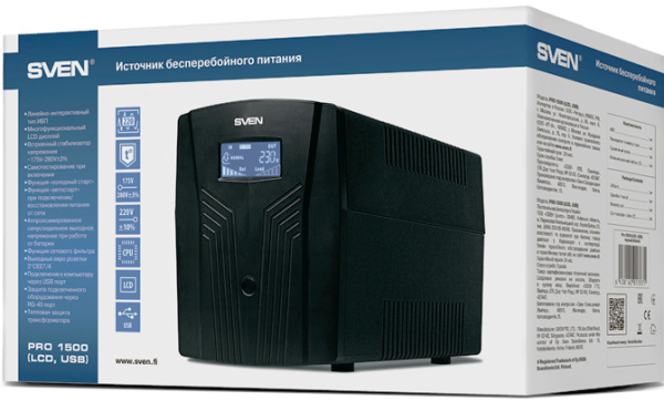 фото Источник бесперебойного питания  Sven Pro 1500 в Уфе