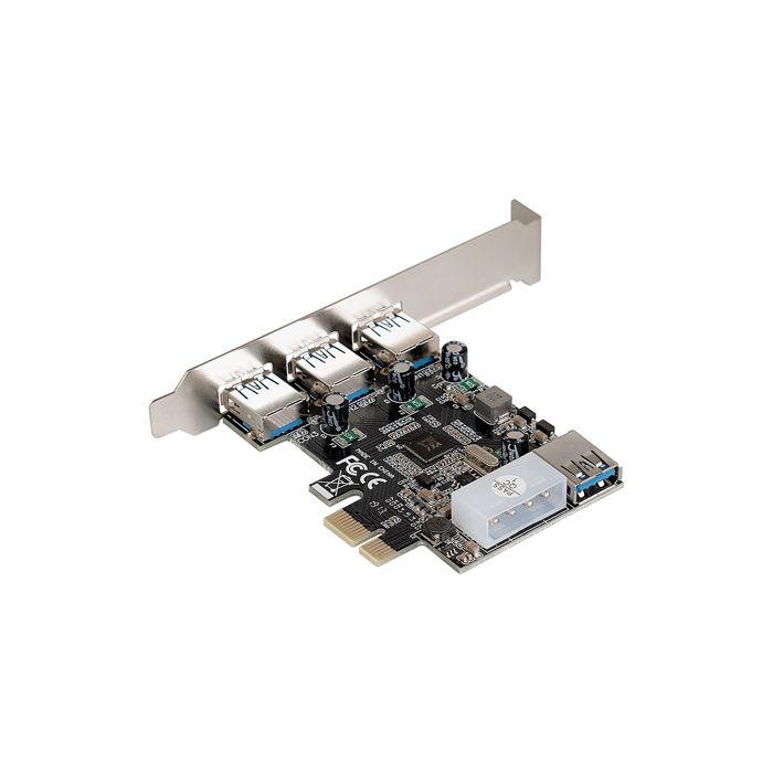 

Контроллер Exegate EXE-367 EX283720RUS PCI-E 2.0, 3*USB3.0 ext + 1*USB3.0 int, разъем доп.питания (OEM), EXE-367