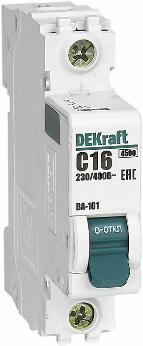

Автоматический выключатель Schneider Electric 11150DEK 1Р 5А х-ка C ВА-101 4,5кА, 11150DEK