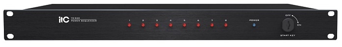 

Микрофон TS-820 ITC TS-820, 8-канальный распределитель питания, один канал max 2200Вт, общая 6000 Вт, шт, TS-820