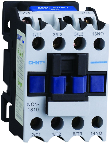 Изображение товара Контактор CHINT NC1-1801 18А 230В с нормально замкнутым контактом