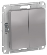 фото Выключатель двухклавишный  Systeme Electric ATN440351