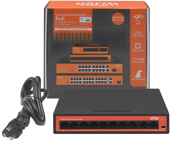 фото Коммутатор неуправляемый Wi-Tek WI-PS210H в Екатеринбурге