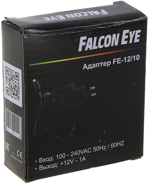 

Блок питания Falcon Eye FE-12/10 входное напряжение 90-264V, Выходное 12V, Номинальный ток 1A, Рабочая температура -30 +60С, Вес 0,29кг., FE-12/10