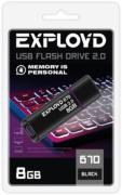 фото Накопитель USB 2.0 Exployd EX-8GB-670-Black