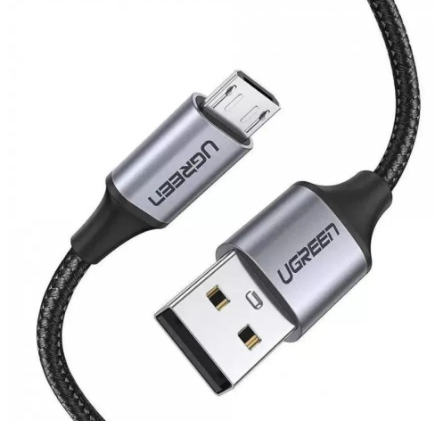 Изображение товара Интерфейсный кабель UGreen USB 2.0 Type-A - MicroUSB для зарядки и передачи данных