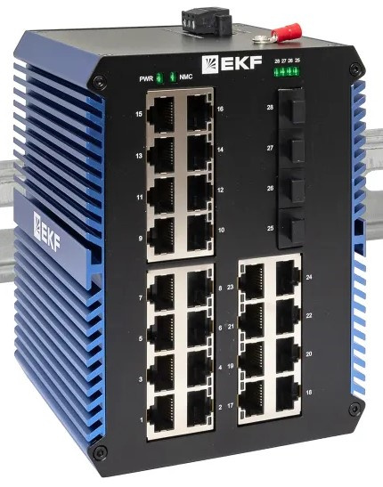 фото Коммутатор промышленный неуправляемый EKF TSX-U-4GX/SFP-24GTP в Челябинске