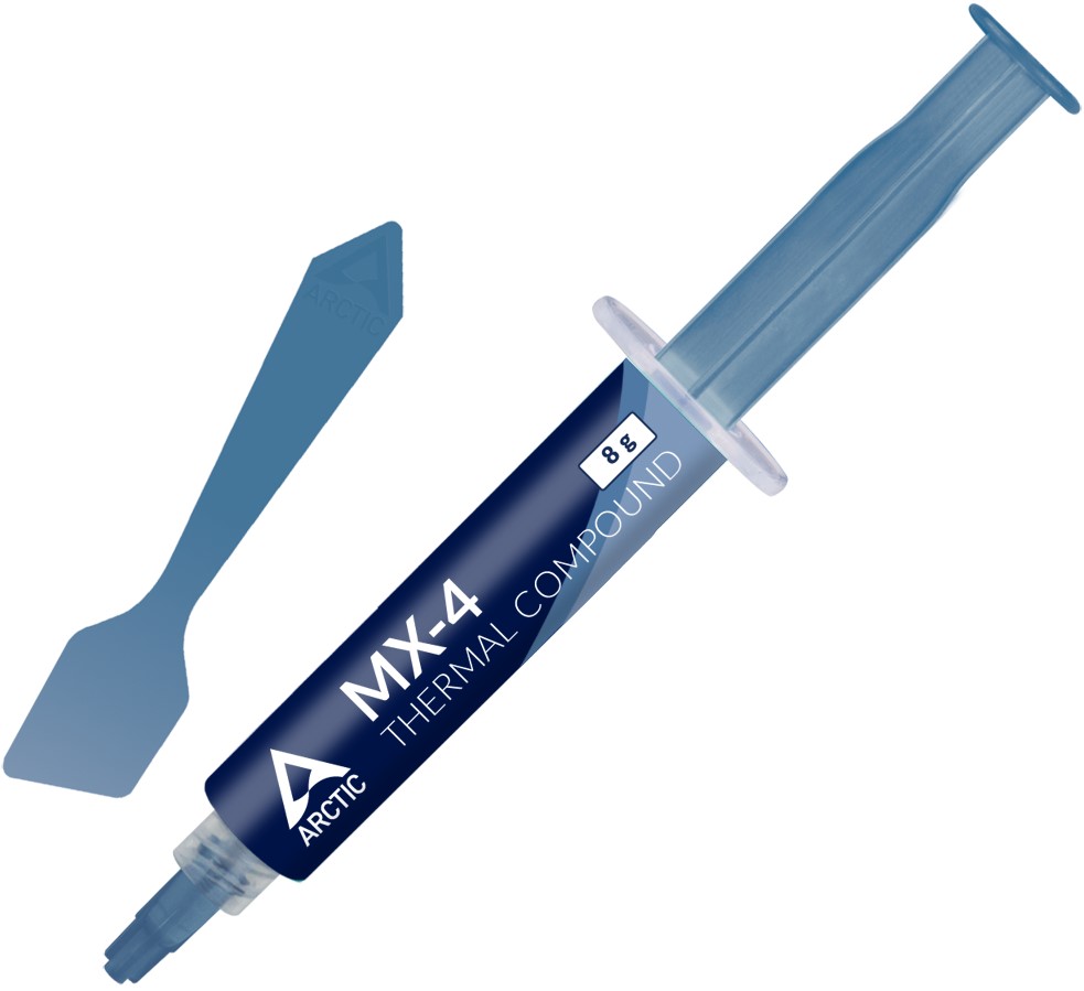 

Термопаста ARCTIC MX-4 ACTCP00059A 8гр, шприц, теплопроводность 8.5 Вт/мК, вязкость 870 пуаз, плотность 2.5 г/см³, MX-4