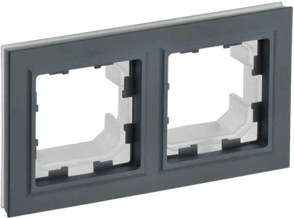 Изображение товара Рамка двойная IEK BR-M22-44-K53 для выключателей и розеток, серия BRITE