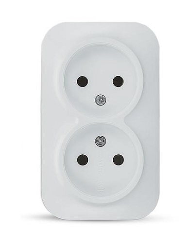

Розетка TOKOV ELECTRIC TKE-FR-R2-C01 2-м ОП Frea 16А IP20 250В без заземл. АБС-пластик бел, TKE-FR-R2-C01