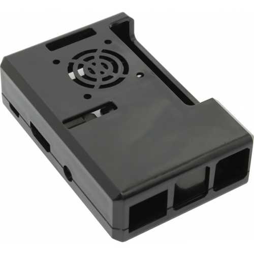 

Корпус ACD RA187 black ABS Plastic Case w/GPIO port hole and Fan holes for Raspberry Pi 3 B, совместим с креплением VESA Mount, RA187
