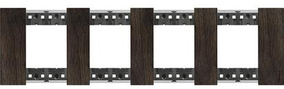 Изображение товара Рамка декоративная BTicino KA4802M4LG серия Living Now Цвет Орех