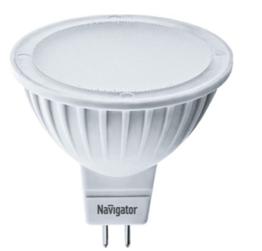 

Лампа светодиодная Navigator NLL-MR16-7-230-3K-GU5.3-DIMM диммируемая, 7Вт, 220-240В, 3000К, 500лм, GU5.3, 48х50мм, рефлектор, матовая (61382), NLL-MR16-7-230-3K-GU5.3-DIMM