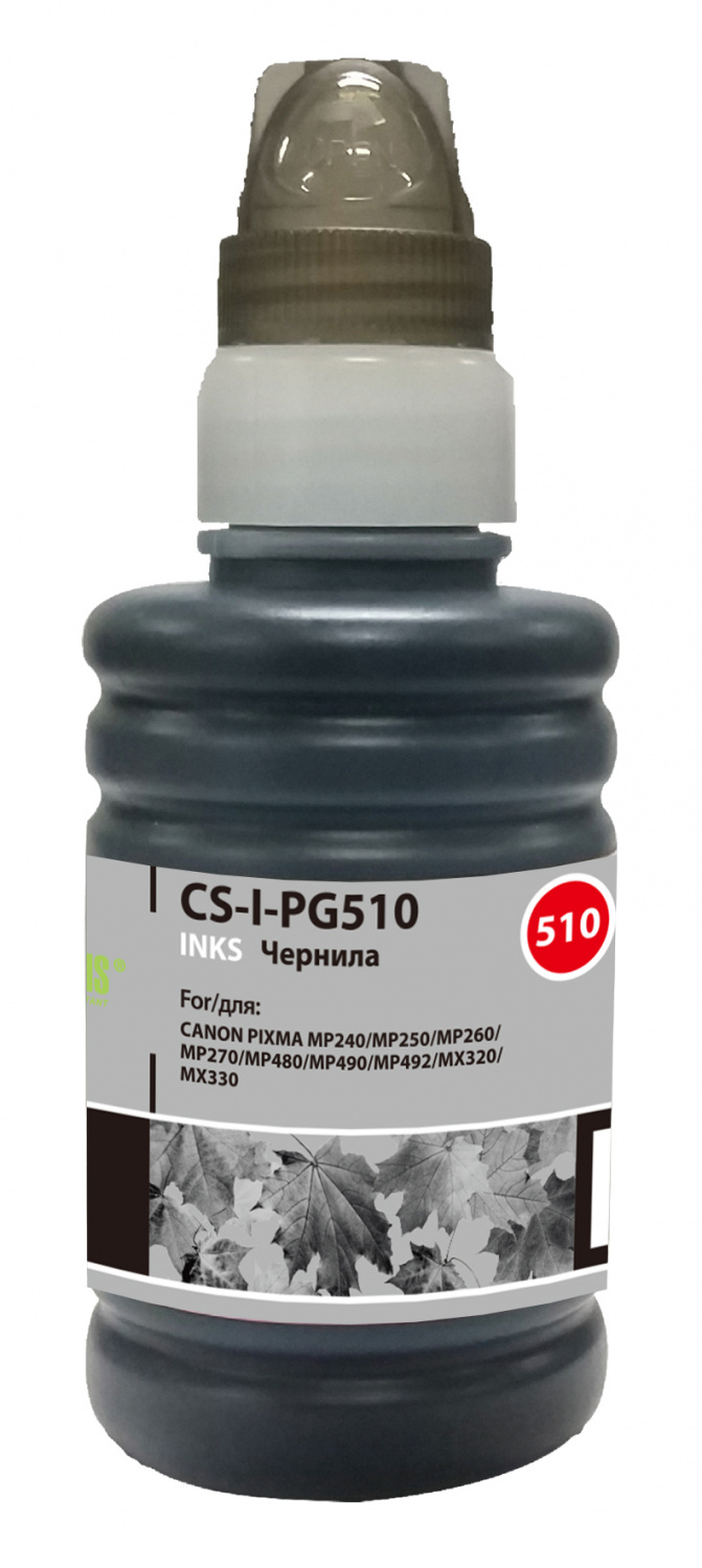 

Чернила для заправки Cactus CS-I-PG510 черный (100мл) Canon PIXMA MP240/MP250/MP260/MP270/MP480, CS-I-PG510